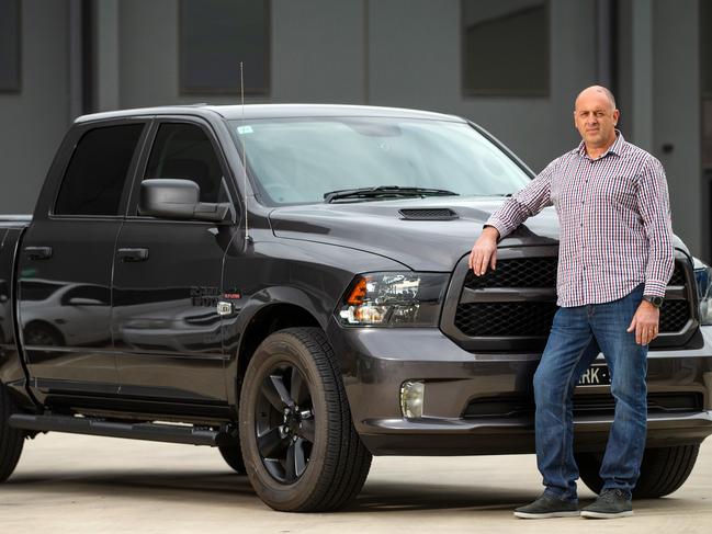 US made vehicles such as RAM, represent a small but growing part of the Aussie market. Picture: Mark Stewart