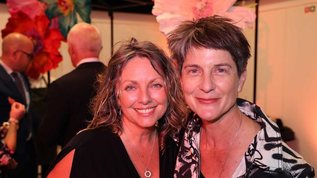 Christine Sharp and Rosie Dennis at the Italian Renaissance Alive Australian exhibition premiere at HOTA for Gold Coast at Large. Picture, Portia Large.