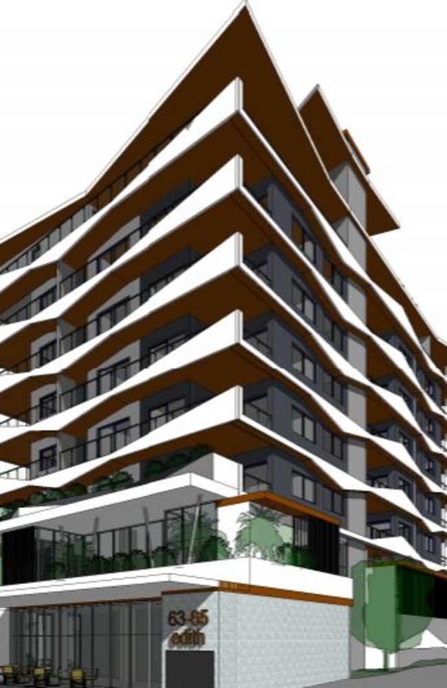 The plans for a 28-unit, eight-storey complex on Edith St.