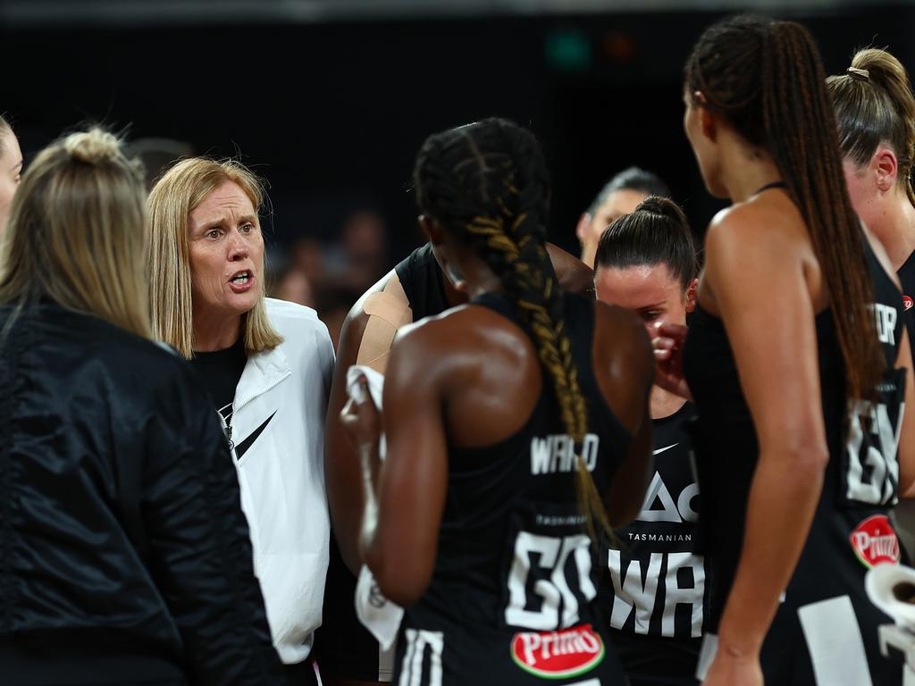 It was another day of headaches for Collingwood coach Nicole Richardson. Picture: Graham Denholm/Getty Images