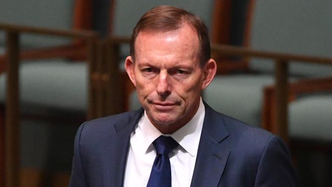 Former prime minister Tony Abbott has warned against overthrowing Malcolm Turnbull. Picture: AAP