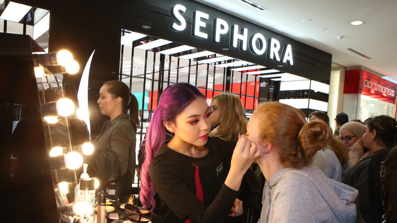 Pictures from the opening of the new Sephora store at Macarthur Square in Sydney.