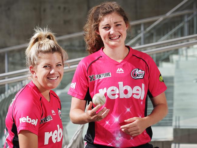 Kara Sutherland and Emily Leys from the Sydney Sixers will be part of the team that will play the Hobart Hurricanes in the Womens Big Bash League at Waverley Oval on the 15th of January.