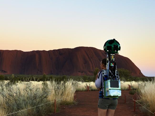 Google has taken its StreetView cameras to Uluru-Kata Tjuta National Park in the Northern Territory to make the journey available for anyone to view online.