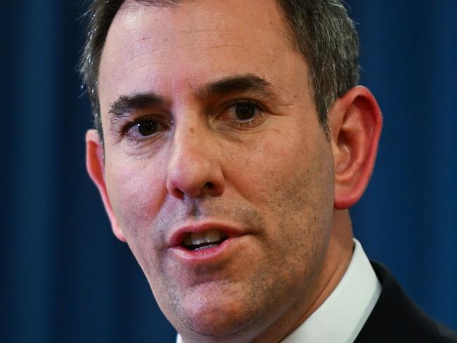 BRISBANE, AUSTRALIA - NewsWire Photos - AUGUST 6, 2024. Federal Treasurer Jim Chalmers during a press conference regarding the RBAâs decision to leave interest rates on hold.Picture: Dan Peled / NewsWire