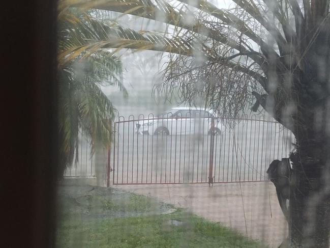 Natalie Keen took this image of car in flash flooding Pugul St.