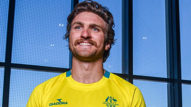 Australian rugby sevens captain Lewis Holland has been ruled out with a hamstring injury.