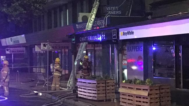 The fire tore through Masters Dry Cleaners in Werribee on Monday night.