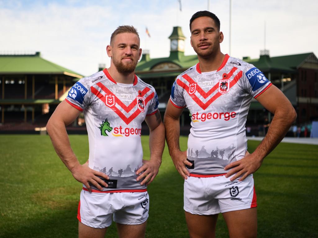 Matt Dufty and Corey Norman have both been told they are unwanted at the Dragons beyond this season. Picture: Grant Trouville