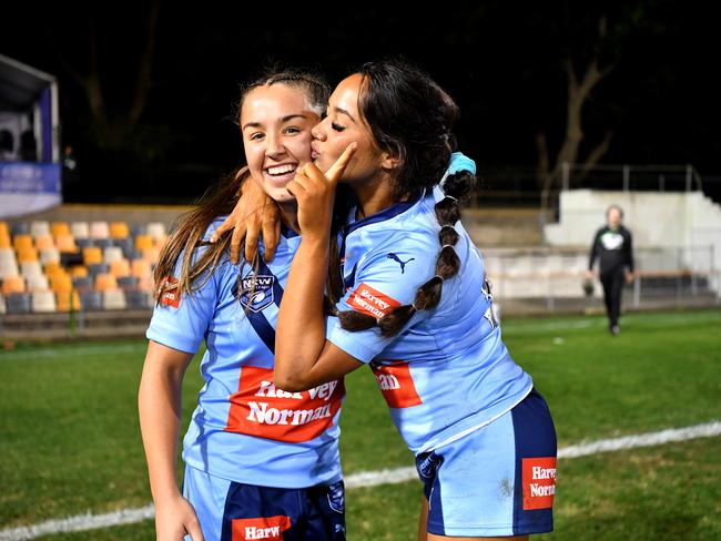 Jada Taylor scored a tremendous try for NSW in the U19 Origin. Picture: Gregg Porteous