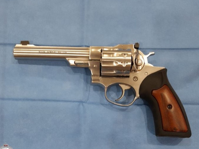 Police seized a seven-shot revolver similar to the one pictured here from Gavranich’s Ettalong Beach address. Picture: NSW Police