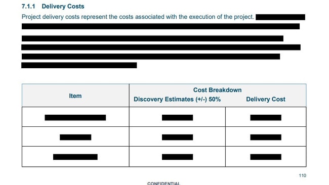 Redacted section of Maxgaming report.