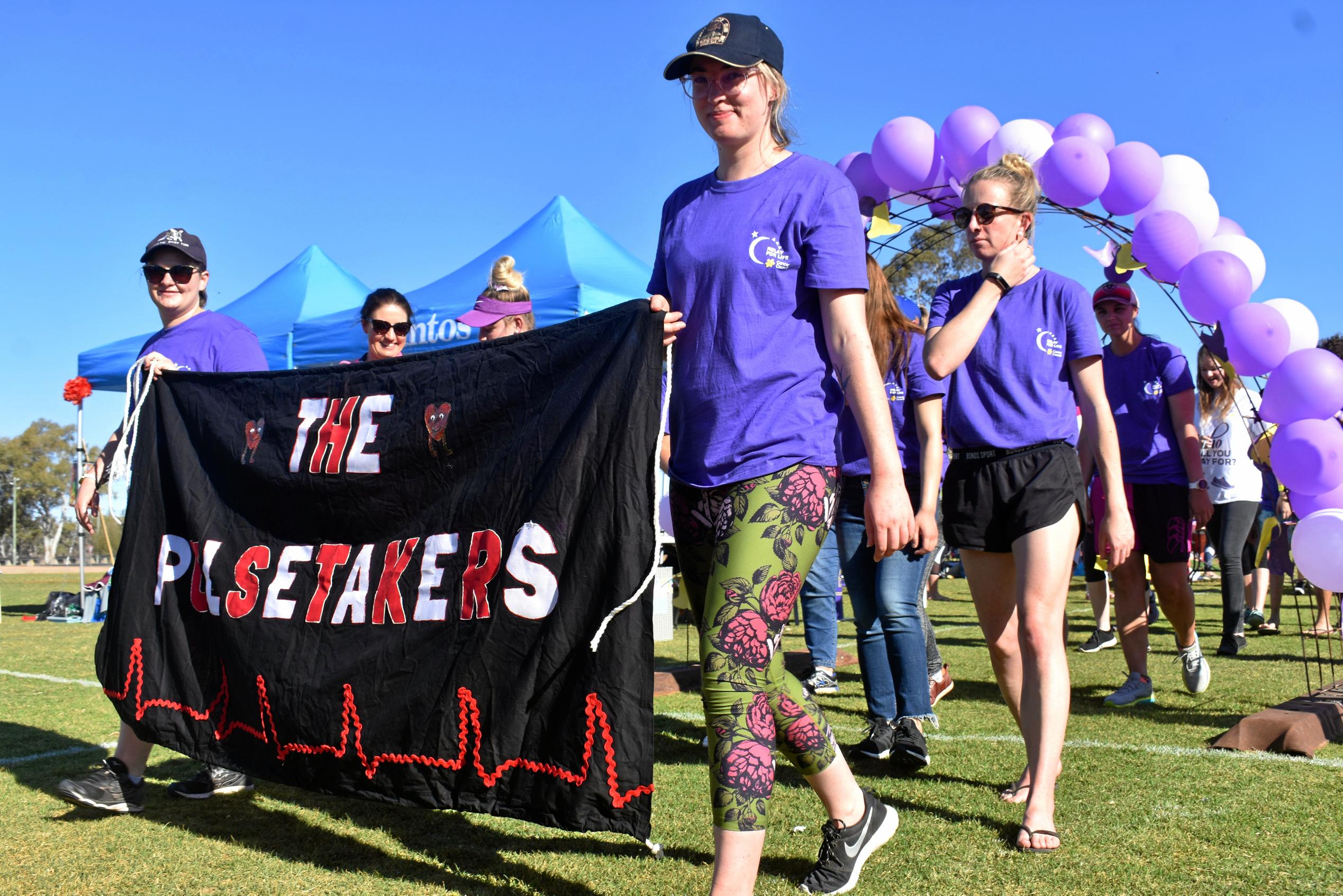 The Pulse Takers head off on to their first lap of the Relay. Picture: Ellen Ransley