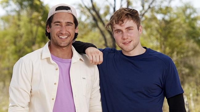 Alex (right) entered Survivor with his sister’s ex-boyfriend, Jay Bruno. Picture: Network Ten