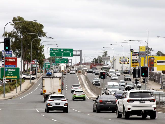 Businesses along Kessels Road, Nathan where the centrepiece of the Olympics is set for 2032. Picture: David Clark