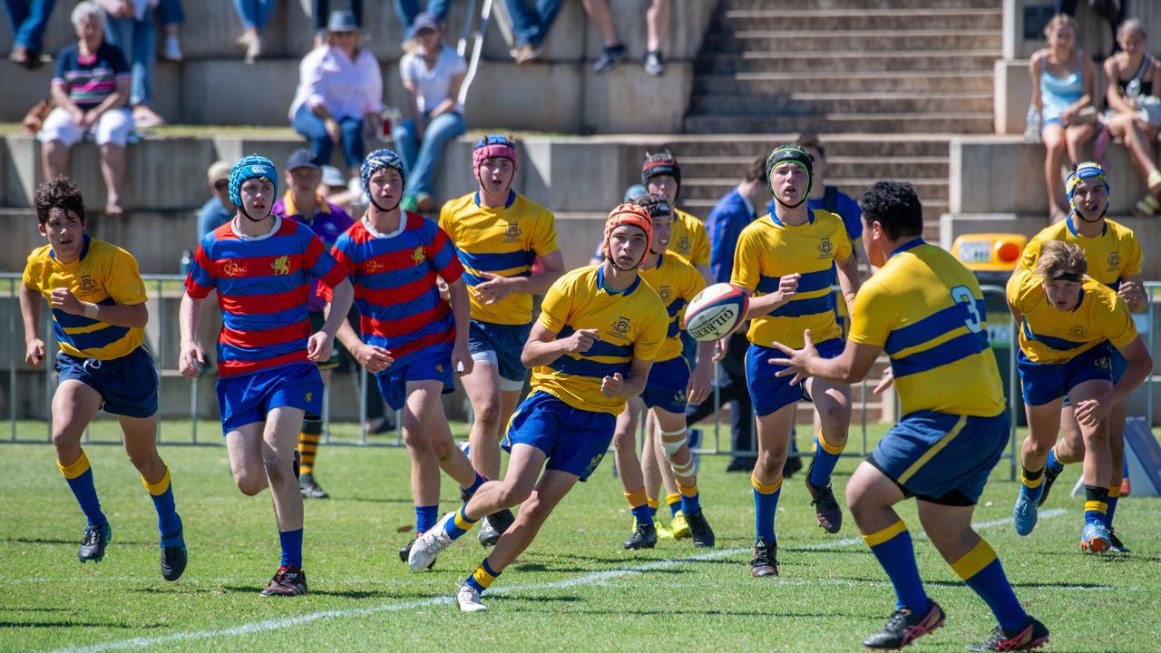 Downlands 15A vs TGS 15A. 2024 O'Callaghan Cup day at Downlands College. Photo by Nev Madsen