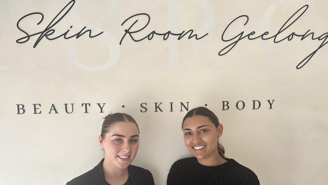 GEELONG FORMAL GUIDE 2023. The Skin Room manager Chloe Cartwright and staff member Eliza Wills. Picture: Supplied