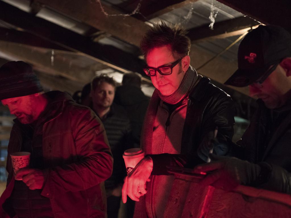 James Gunn on the set of his latest film, Brightburn. Picture: AP