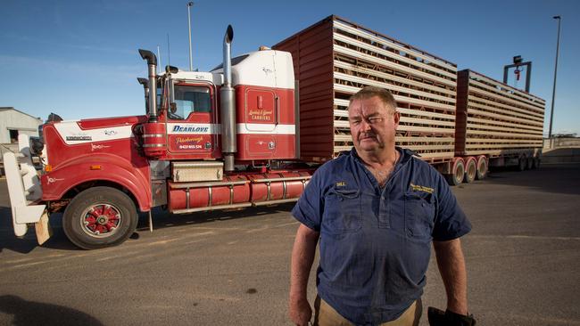 Bill Dearlove, at South Australia’s Dublin Livestock Exchange, says the rates order had tested farmers’ loyalties. Picture: James Elsby