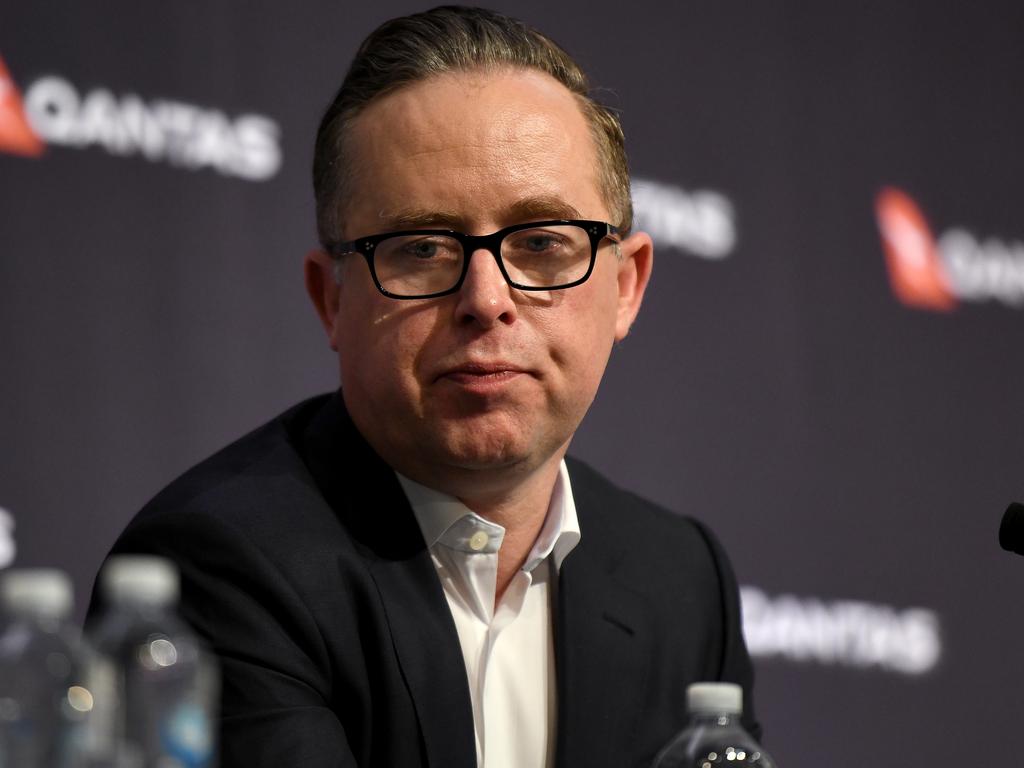 Qantas CEO Alan Joyce said border closures seem to be ‘politically driven’. Picture: AAP Image/Bianca De Marchi.