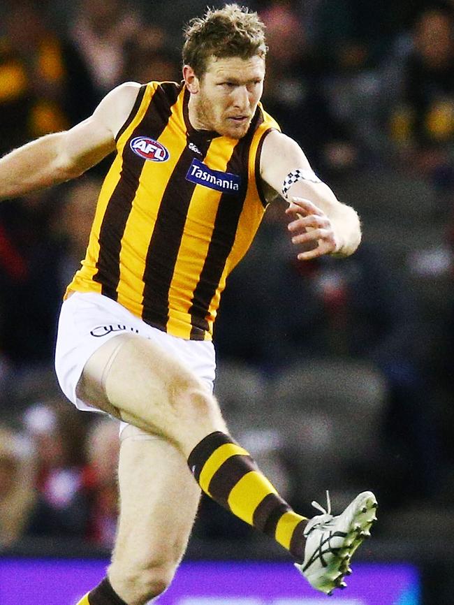 Ben McEvoy in action for Hawthorn.