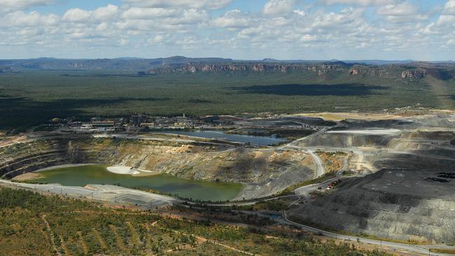 An aerial view of the Ranger uranium mine which is located at the door to Kakadu National Park, about 230km from Darwin 