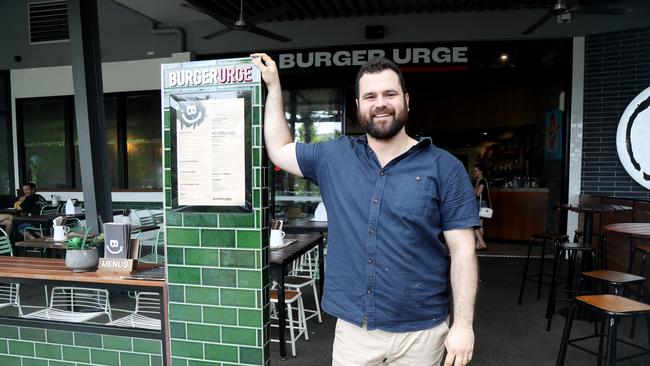 Burger Urge owner Tom Whyte at his Smithfield store. Picture: Stewart McLean