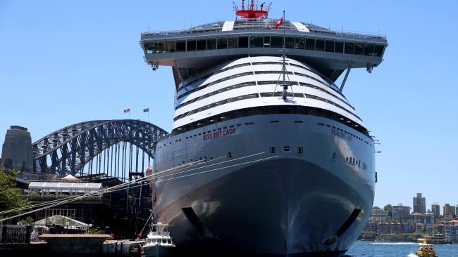 Virgin Voyages has cancelled all upcoming cruises in Australia on its Resilient Lady vessel which was to dock in Adelaide in early December. Picture: NCA NewsWire / Damian Shaw