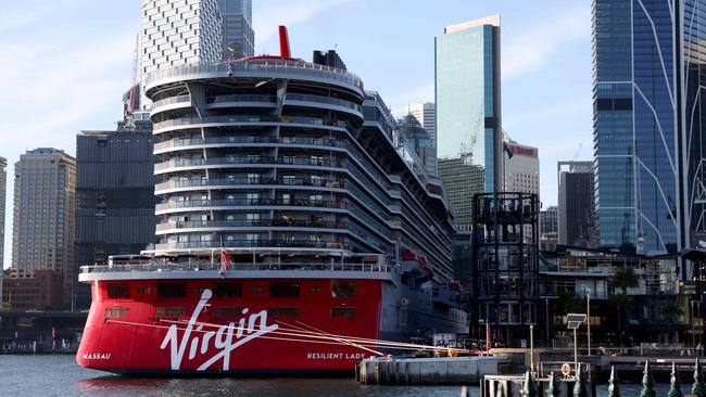 The 1408-room cruise ship will be docked in Sydney until Wednesday. Picture: NCA NewsWire/ Damian Shaw