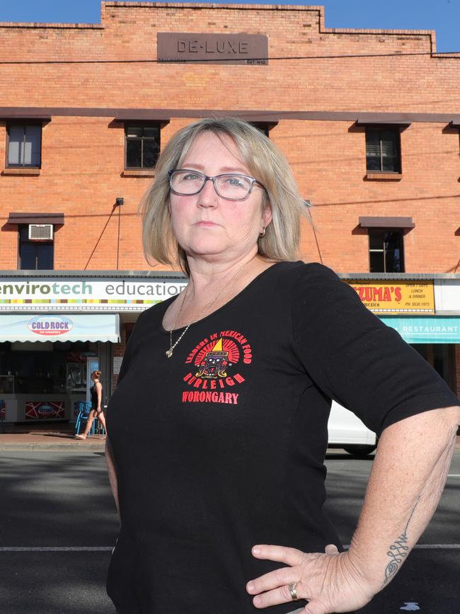 the Iconic Old Burleigh Theatre Arcade has been sold, and its fate depends on the success of a last-minute bid by Gold Coast City Council to preserve it. Montezumas owner Teresa Worthington reflects on 41 years of history at the arcade for the restaurant. Picture Glenn Hampson