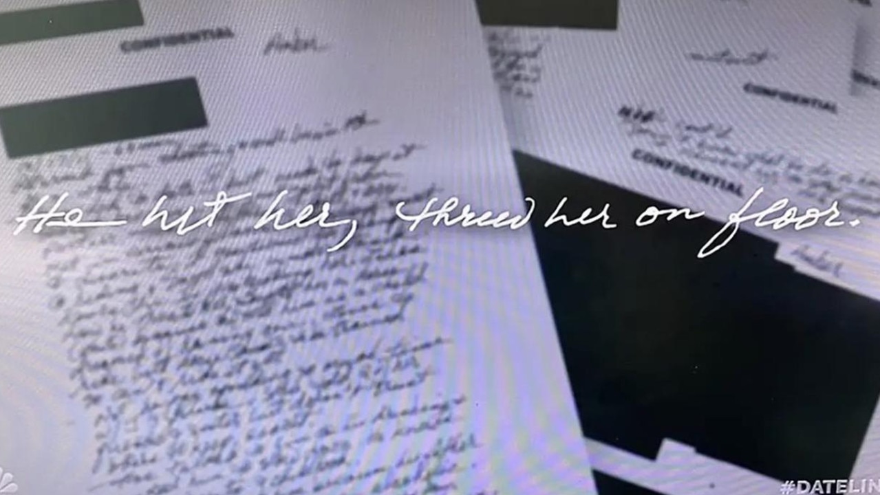 Pages from her diary shown on Dateline.