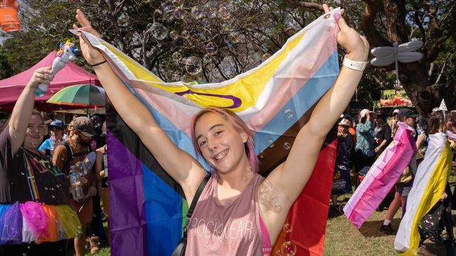 Jules Dalziel at the 2023 Top End Pride March on Saturday, June 24. Picture: Pema Tamang Pakhrin