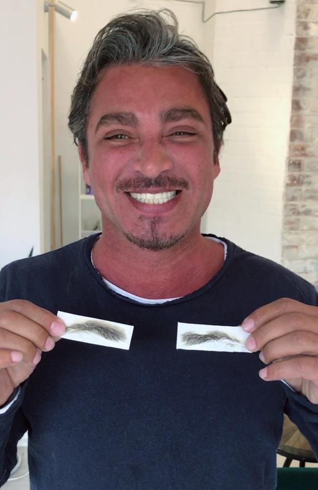 John Ibrahim with the freshly-waxed eyebrows. Picture: Supplied