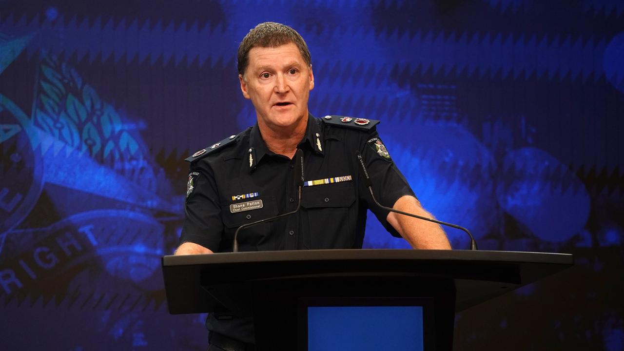 Chief Commissioner Shane Patton said the arrest could be a significant step in solving the ‘gruesome, horrific, frenzied homicide’. Picture: NewsWire / Luis Enrique Ascui