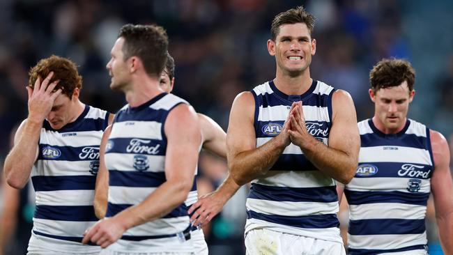 Tom Hawkins is among the Cats who have struggled most this year so far. Picture: Dylan Burns/AFL Photos via Getty Images