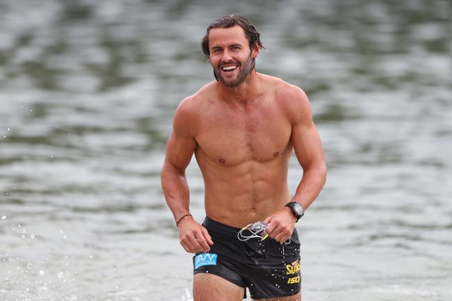 GOLD COAST, AUSTRALIA - JANUARY 23: Lachie Weller during a Gold Coast Suns AFL training session at Palm Beach Parklands on January 23, 2020 in Gold Coast, Australia. (Photo by Chris Hyde/Getty Images)