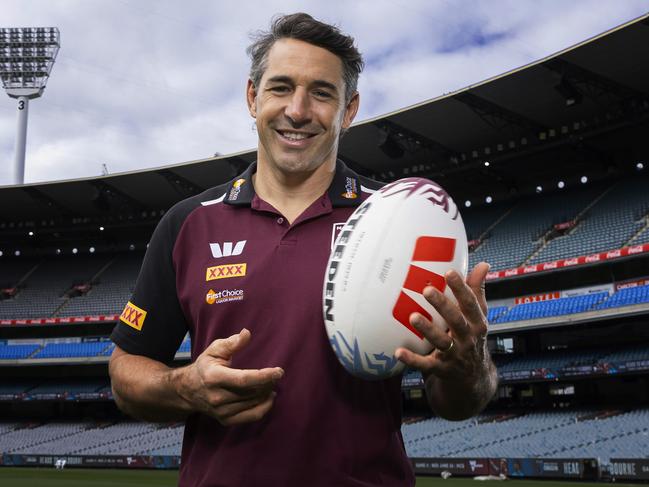 QLD Maroons head coach Billy Slater has a smile that melts hearts. Picture: Getty Images
