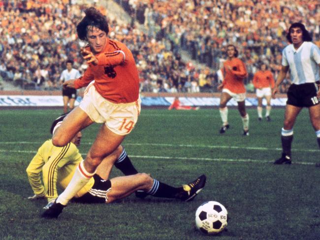 Dutch midfielder Johan Cruyff made the beautiful game even more beautiful.