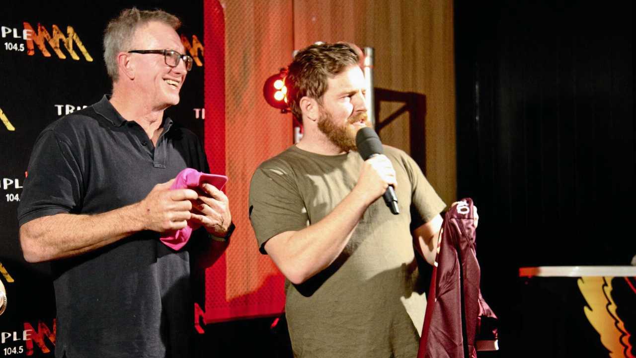 Aussie comedian Nick Cody entertained a full house at the Royal Hotel. Picture: Kim Kleidon