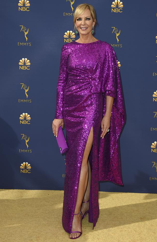 I, Tonya star Allison Janney in head-to-toe sparkles. Picture: AP