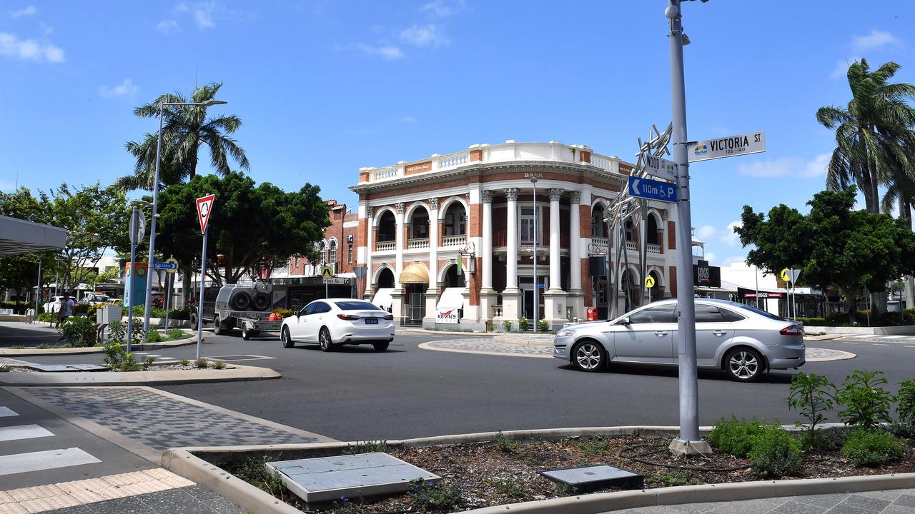 Corner of Wood and Victoria Street. Mackay CBD. Picture: Tony Martin