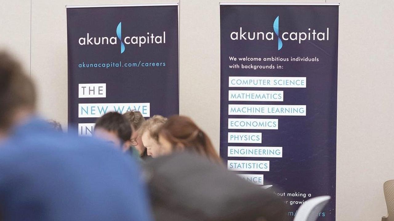 Akuna Capital has sacked 1 in 10 staff across the business in a cost-cutting move. Picture: Instagram