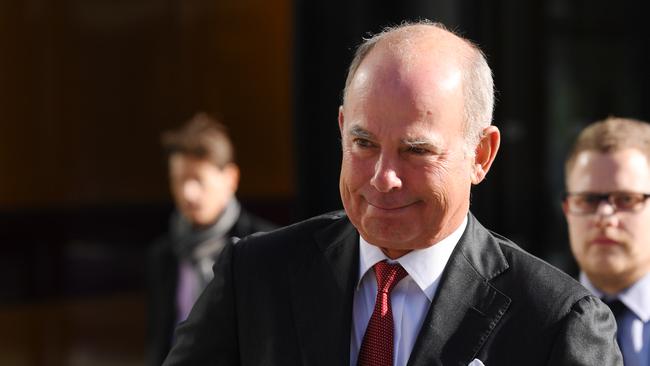 Managing Director of IOOF Holdings Chris Kelaher leaving the Royal Commission into Misconduct in the Banking, Superannuation and Financial Services Industry last year. Picture: AAP