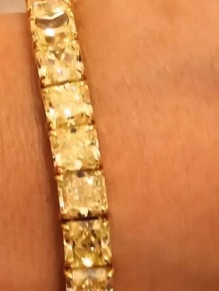 Jenner also flaunted a canary diamond bracelet. Picture: Instagram