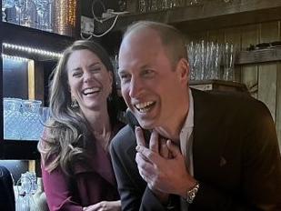 This picture of The Prince and Princess of Wales at the Indian Streatery was posted to their Twitter account, with the caption: 'Hope we told this customer to come to the right place¿! @indianstreatery' after William took a phone call from a diner at the restaurant in Birmingham UK. Picture: The Prince and Princess of Wales@KensingtonRoyal