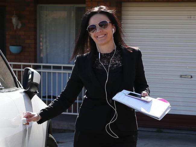 Federal Member for Lindsay, Emma Husar leaving her home in Penrith after accusations of mistreatment and sexual harassment of her staff, which she denies. Picture: Jane Dempster/The Australian