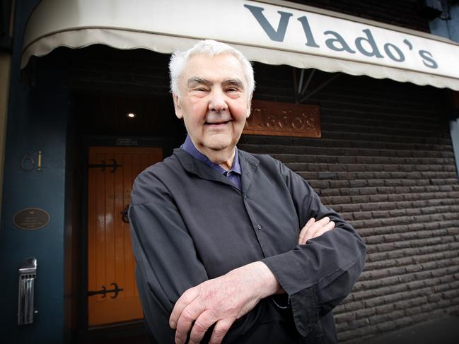 The late Vlado Gregurek outside his Richmond restaurant.