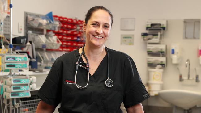 Gold Coast University Hospital emergency doctor Hayley Frieslich, who was recently diagnosed with Ross River fever. Photo: Liam Kidston.