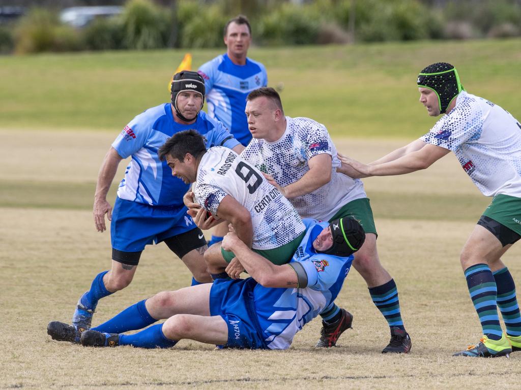 Brett Forte Super 10s Memorial Rugby Challenge. QPS vs The Army. Saturday, August 14, 2021. Picture: Nev Madsen.