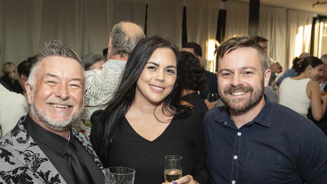 At the Patterson &amp; Co Family Law opening function are (from left) Clintyn Barnes, Catherine Cann and Chris Robinson at the Rowes Building, Friday, February 7, 2025. Picture: Kevin Farmer